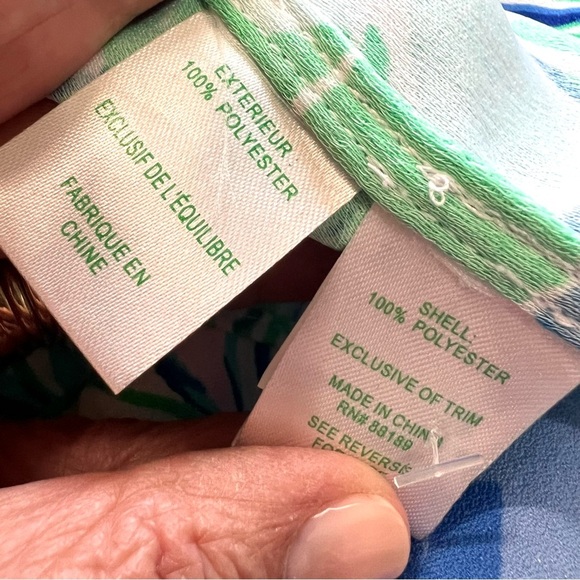 Lilly Pulitzer NWT Nala Soft Shift Dress Party Thyme Blue Floral Women’s 10 - Picture 10 of 12